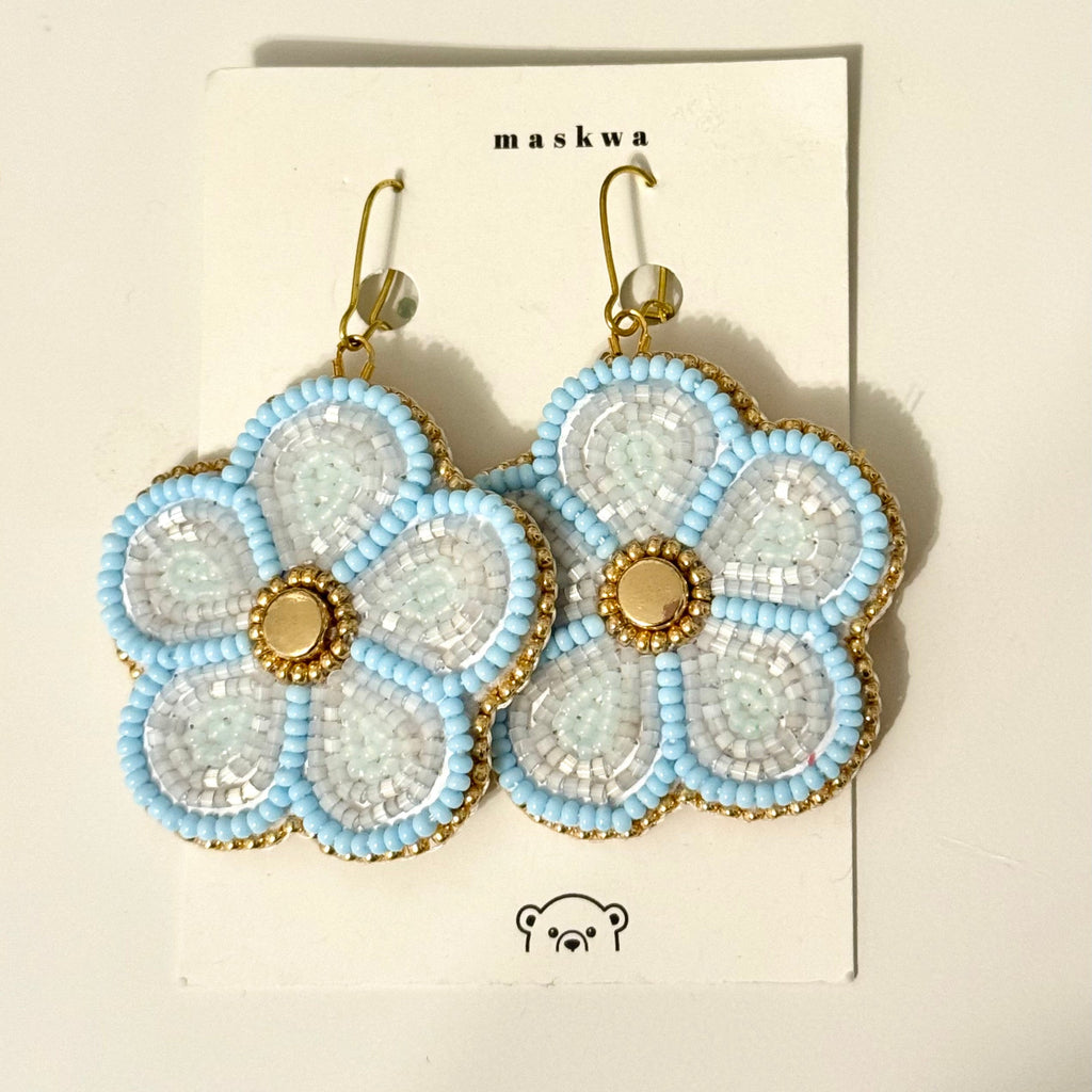 blue florals