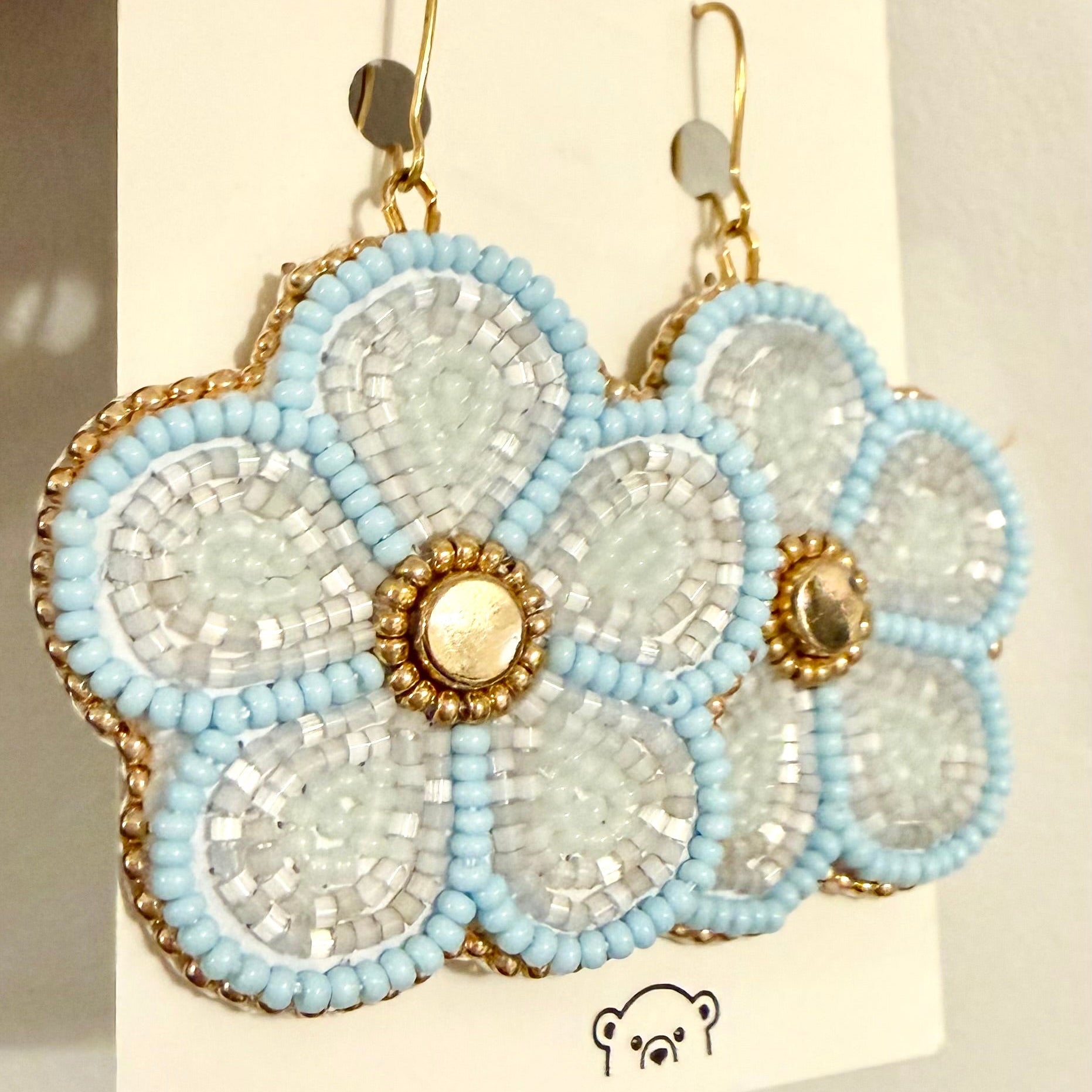 blue florals